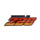 1980-1981 Camaro Grille Emblem, "Z-28", Orange, Sold as Each