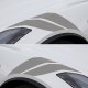 2014-2019 C7 Corvette Grand Sport Style Fender Accent Stripes - Gloss Silver - Left & Right Side