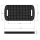 Tool Tray Silicone 3 Piece Set Color Charcoal S&B 80-1004