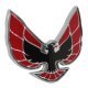 1974-1976 Firebird Front Emblem, Red, Sold as Each