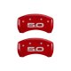 2015-2019 Ford Mustang 5.0 MGP Caliper Covers Red