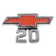 1967-1968 Chevrolet and GMC Truck Front Fender Emblem, "20", Sold as a Pair