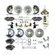 1969-1969 Chevrolet Nova Front and Rear Brake Conversion Kit The Right Stuff AFXDC25DS