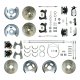 1959-1964 Chevrolet Biscayne Front and Rear Brake Conversion Kit The Right Stuff FSC594SDCSX