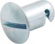 Allstar Performance ALL19290 0.550" Long Aluminum Quick Turn Oval Head Button, (Pack of 10)