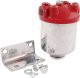 Allstar ALL40250 3/8" NPT Inlet/Outlet Chrome Finish Canister Type Fuel Filter