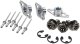 Allstar Performance Sprint Wheel Cover Bolt Kit Titanium