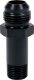 Allstar ALL90044 Black Anodized Aluminum 3" Length Oil Inlet 12AN Male to 1/2 NPT Male Fitting