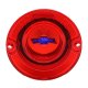 1963 Full-Size Chevrolet Red Tail Light Lens with Blue Bowtie