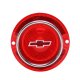 1963 Full-Size Chevrolet Red Tail Light Lens with Red Bowtie Includes Trim, Each