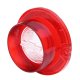 1963 Full-Size Chevrolet Red Back Up Light Lens with Clear Bowtie, Sold as Each