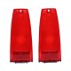 1966-1967 Chevy II and Nova Red Tail Light Lens, Sold as a Pair