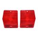 1965 Chevy II and NovaWagon Tail Light Lens, Sold as a Pair