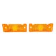 1968-1969 Chevy II and Nova Amber Parking Light Lens, Sold as a Pair