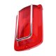 1965 Chevelle Red Tail Light Lens with Chrome Trim, Sold as a Pair