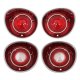 1971 Malibu Tail Light and Back Up Light Lens Set