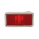 1968-1969 Corvette Rear Red Side Marker Light Lens, Sold as Each