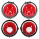 1970-1971 Early Camaro Tail Light Lens Set without RS