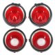 1971 Late-1973 Camaro Tail Light Lens Set without RS