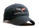 C6 Corvette Black Cotton Twill Cap with Embroidered Logo