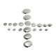 Metro Chrome Flush Mount Hole Plugs Universal 20 Piece - Metro PK 610