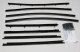 1968-72 Chevelle 4 Door Sedan Authentic Window Felts Whiskers Kit (8pcs)