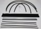 1955-57 Chevy Nomad Authentic Window Felts Whiskers Kit (10pcs)