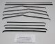 1955-57 Chevy 4 Door Sedan (Except Bel Air) Authentic Window Felts Whiskers Kit & Division Bars (...