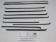 1955-57 Chevy 4 Door Wagon (Except Bel Air) Authentic Window Felts Whiskers Kit& Division Bars (1...