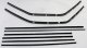 1959-60 El Camino Superkit Authentic Window Felts Whiskers Kit, Division Bars, & Upper Channels (...