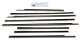 1959-60 Impala 4 Door Hardtop Authentic Window Felts Whiskers Kit (8pcs)