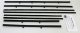 1961-64 Bel Air & Biscayne 2 Door Sedan Replacement Window Felts Whiskers Kit (8pcs)