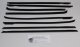 1969-70 Impala 4 Door Hardtop Authentic Window Felts Whiskers Kit (8pcs)