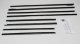 1964 Galaxie 4 Door Sedan Authentic Window Felts Whiskers Kit (8pcs)