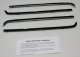 1957-60 Ford Pickup Truck Authentic Window Felts Whiskers Kit (4pcs)