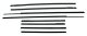 1963-64 Cadillac 2 Door Hardtop Authentic Window Felts Whiskers Kit (8pcs)