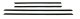 1965 Impala 2 Door Hardtop Replacement Window Felts Whiskers Kit Inners Only (4pcs)