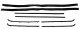 1964-66 G.M. Truck Superkit Authentic Window Felts Whiskers Kit with Chrome Bead, Division Bars &...