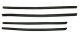 1966-70 Falcon 4 Door Sedan & Station Wagon Outers Only Authentic Window Felts Whiskers Kit (4pcs...