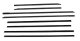 1964 Mercury Marauder 4 Door Sedan Authentic Window Felts Whiskers Kit (8pcs)