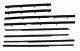 1979-82 Ford Ltd 4 Door Sedan Window Felts Whiskers Kit (8 pcs)