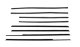 1963-64 Impala 4 Door Sedan Window Felts Whiskers Kit (8pcs)