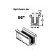 Metro Rigid division-bar channel For Ford 300 1963, Club 1957-1961; WC 28-96