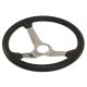 Steering Wheel Charcoal Leather Chrome Spokes For 1982 Corvette