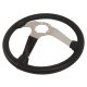 Steering Wheel Charcoal Leather Chrome Spokes For 1982 Corvette