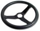 Steering Wheel Charcoal Leather Black Spokes For 1982 Corvette