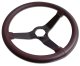 Steering Wheel Claret Leather Black Spokes For 1980 Corvette