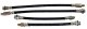 1963-1982 Corvette C2 C3 Brake Lines Rubber 4 Piece Set (Import)