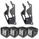 LEDs for Jeep JK Dual Mounting Pillar Brackets + Lights Combo Oracle