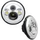 7" High Powered LED Headlights - NO HALO - Chrome Bezel Oracle